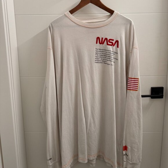 Heron Preston x NASA Capsule Collection Long Sleeve T-Shirt SIZE X-LARGE - Picture 1 of 3
